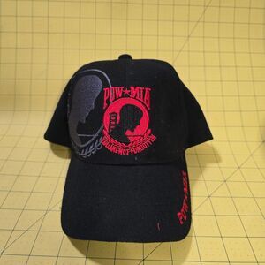 POW MIA You Are Not Forgotten Black Baseball Cap Hat Santo Cap Made in Vietnam